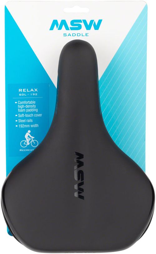 MSW SDL-192 Relax Recreation Saddle - Steel, Black