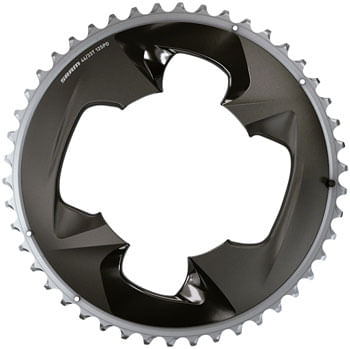SRAM-Force-2x12-Speed-Outer-Chainring---46t-107-BCD-4-Bolt-Polar-Grey-For-use-with-33t-Inner-CR5962