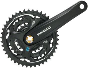 Shimano Altus FC-M311 Crankset - 175mm, 7/8-Speed, 42/32/22t, Riveted, Square Taper JIS Spindle Interface, Black