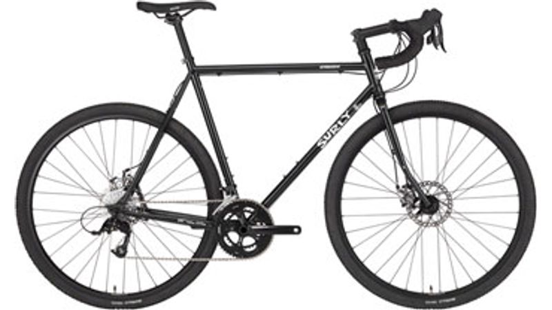 【本物新品保証】 Bike Straggler Surly - | 50cm Black, Gloss Steel, 650b, 自転車本体