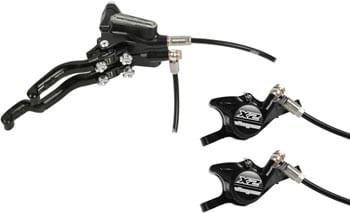 Hope-Tech-3-X2-Duo-Disc-Brake-and-Lever---Left-Hand-Front-and-Rear-Hydraulic-Post-Mount-Black-BR1782
