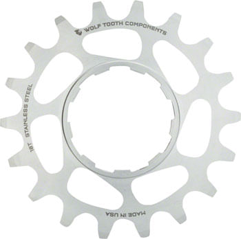 Wolf Tooth Single Speed Stainless Steel Cog - 20t, Compatible with 3/32" Chains