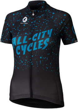 All-City Electric Boogaloo Jersey - Black/Blue, Short Sleeve, Women's, X-Large