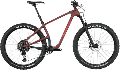 Salsa Woodsmoke X01 Eagle 27.5+ Bike - Matte Maroon/Navy