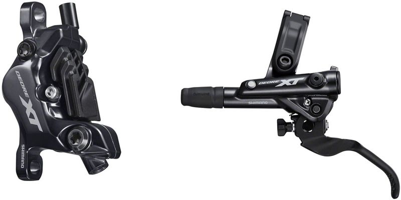 Shimano-Deore-XT-BL-M8100-BR-M8120-Disc-Brake-and-Lever---Front-Hydraulic-Post-Mount-4-Piston-Finned-Metal-Pads-Black-BR8384-5