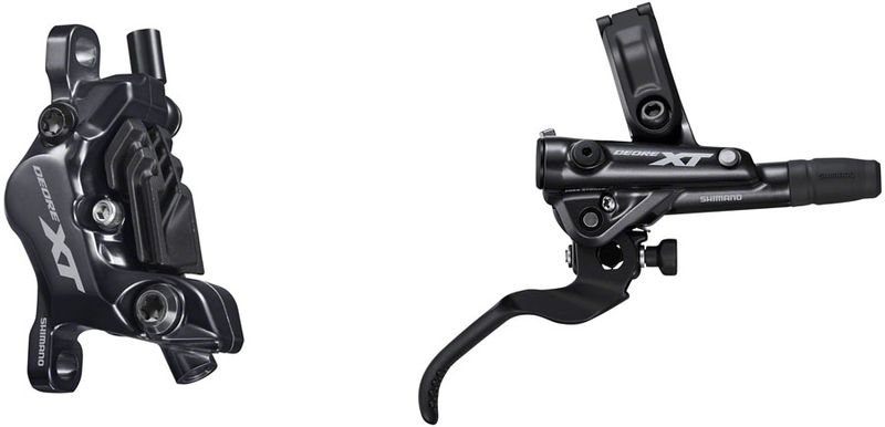 Shimano-Deore-XT-BL-M8100-BR-M8120-Disc-Brake-and-Lever---Rear-Hydraulic-Post-Mount-4-Piston-Finned-Metal-Pads-Black-BR8385-5