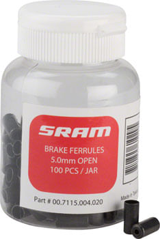 SRAM-5mm-Brake-Cable-Housing-Ferrules-Black-100-count-Jar-CA4715