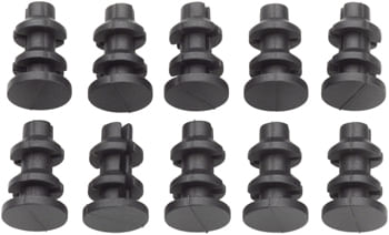 Jagwire Frame Plug Refill Bag - Closed Type for 5.7-6.0mm Round Frame Port, Bag/10 Plugs