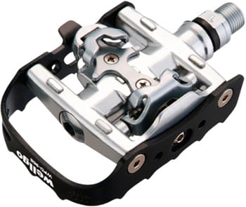 Wellgo-WPD-95B-Pedals---Single-Side-Clipless-with-Platform-Aluminum-9-16--Black-Silver-PD1024