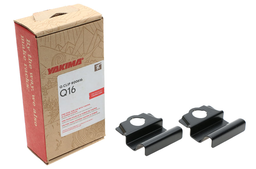 Yakima Q16 Q Tower Clips w/ A Pads & Vinyl Pads #00616 2 clips Q 16 NEW in box 