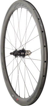 Quality Wheels Rear Wheel Road Rim Brake 700c 24h Onyx Racing Road 130mm Black / Zipp 303 C /  DT Aerolite Black