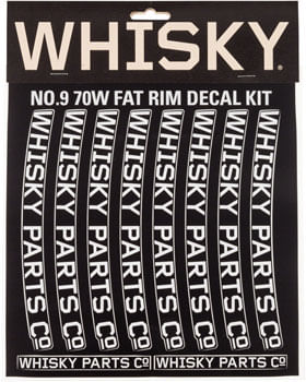 WHISKY 70w Rim Decal Kit for 2 Rims Light Gray