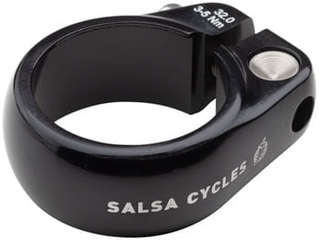 Salsa Lip-Lock Seatpost Clamp - 32.0mm, Bolt-On, Black