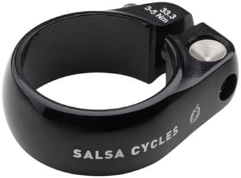 Salsa Lip-Lock Seatpost Clamp - 33.3mm, Bolt-On, Black