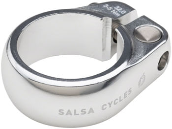 Salsa Lip-Lock Seatpost Clamp - 32.0mm, Bolt-On, Silver