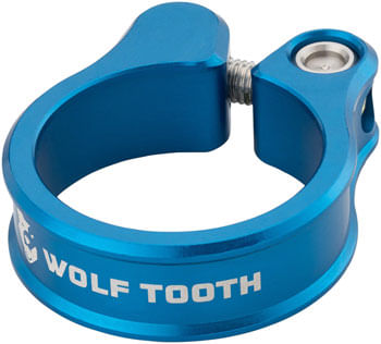 Wolf Tooth Seatpost Clamp - 29.8mm, Bolt-On, Blue