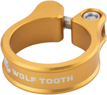 Wolf Tooth Seatpost Clamp - 31.8mm, Bolt-On, Gold