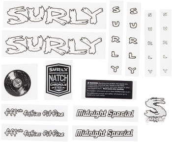 Surly-Midnight-Special-Frame-Decal-Set---White-with-Record-MA1251