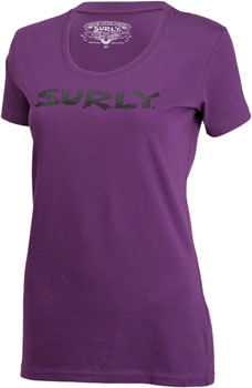 Surly Women's Logo T-Shirt: Purple LG