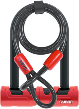 Abus Ultimate U-Lock - x 5.5", Keyed, Black, Includes Cobra Cable