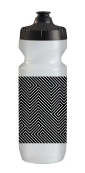 QBP Purist Water Bottle, 22oz, Hell Yes Black/White