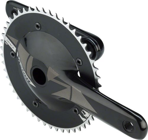 Vision Track Crankset - 165mm, Single Speed, 49t, 144 BCD, 386 EVO Spindle Interface, Black