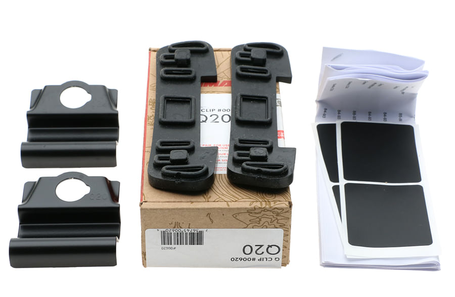 Yakima Q20 Q Tower Clips w/ A Pads & Vinyl Pads #00620 2 clips Q 20 NEW in box 