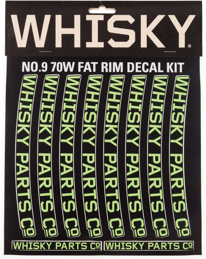 WHISKY-70w-Rim-Decal-Kit-for-2-Rims-Lime-Green-MA2713-5