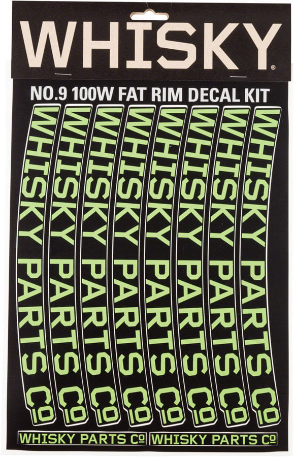 WHISKY-100w-Rim-Decal-Kit-for-2-Rims-Lime-Green-MA2743-5