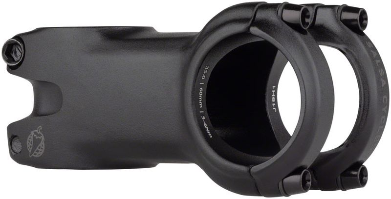 Salsa-Guide-Trail-Stem--60mm-350-Clamp-0-Degree-1-1-8--Aluminum-Black-SM5331-5