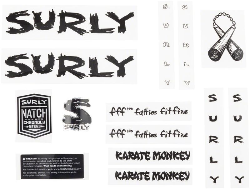 Surly-Karate-Monkey-Frame-Decal-Set---Black-MA1261-5