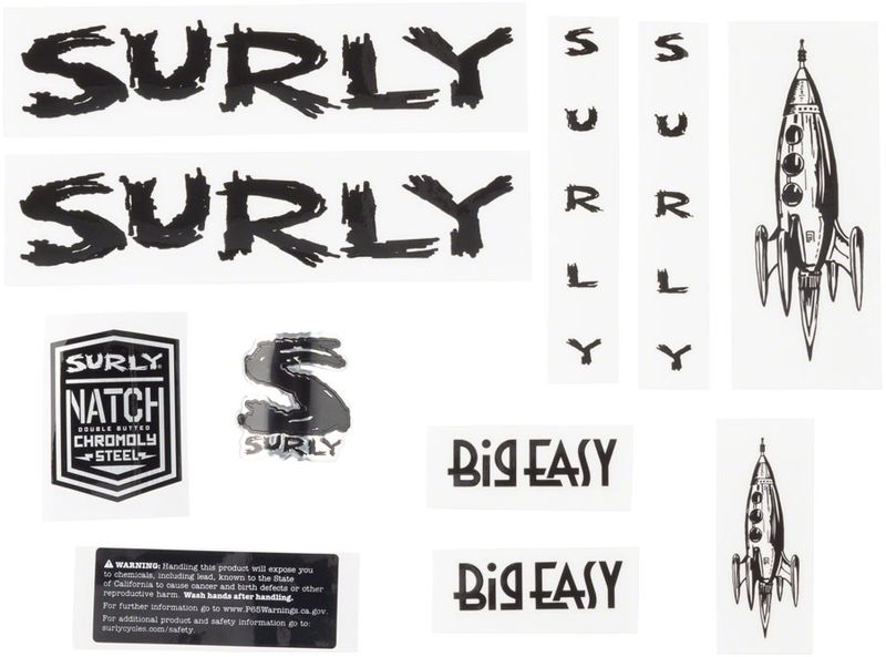 Surly-Big-Easy-Frame-Decal-Set---Black-with-Rocket-MA1267-5