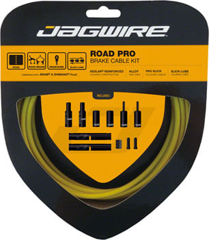 Jagwire-Pro-Brake-Cable-Kit-Road-SRAM-Shimano-Yellow-CA2375