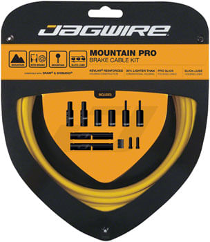 Jagwire-Pro-Brake-Cable-Kit-Mountain-SRAM-Shimano-Yellow-CA2385