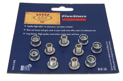 BBB Alloy Chainring Bolts - Double - Silver