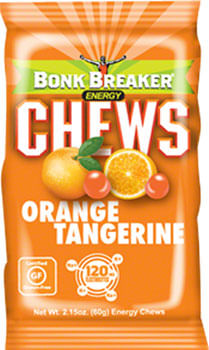 Bonk Breaker Energy Chews - Tangerine Orange, Box of 10 Packs