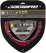 Jagwire-2x-Elite-Link-Shift-Cable-Kit-SRAM-Shimano-with-Polished-Ultra-Slick-Cables-Red-CA4662