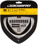 Jagwire-2x-Sport-Shift-Cable-Kit-SRAM-Shimano-Braided-White-CA4680