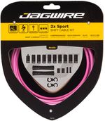 Jagwire-2x-Sport-Shift-Cable-Kit-SRAM-Shimano-Pink-CA4681