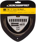 Jagwire-2x-Sport-Shift-Cable-Kit-SRAM-Shimano-Carbon-Silver-CA4682
