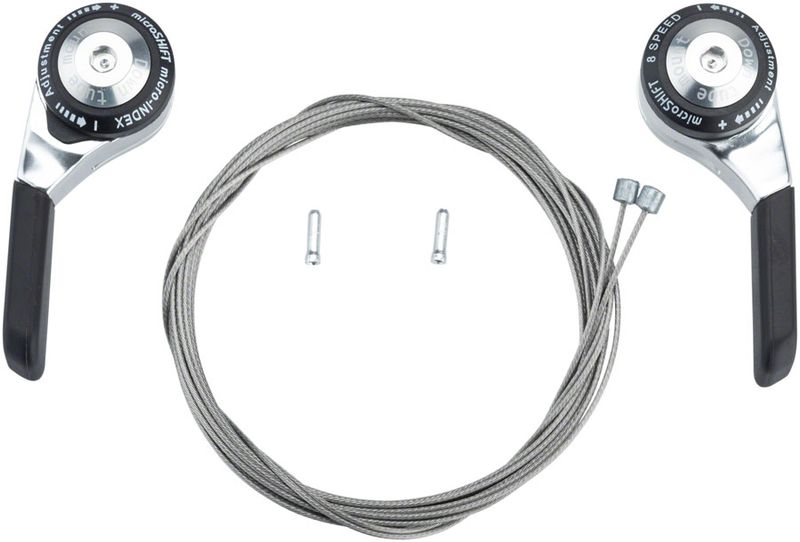 microSHIFT-Down-Tube-Shifter-Set-8-Speed-Double-Triple-Shimano-Compatible-Silver-LD0181-5