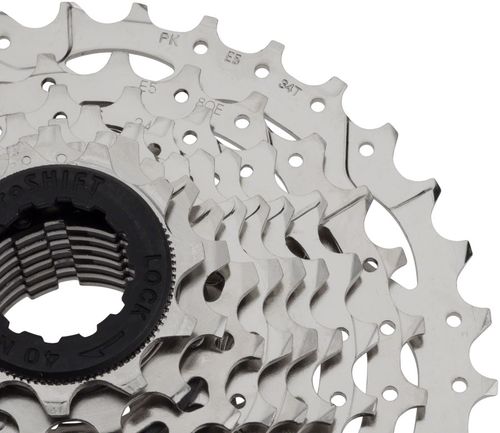 microSHIFT H09 Cassette - 9 Speed, 11-34t, Silver, Nickel Plated