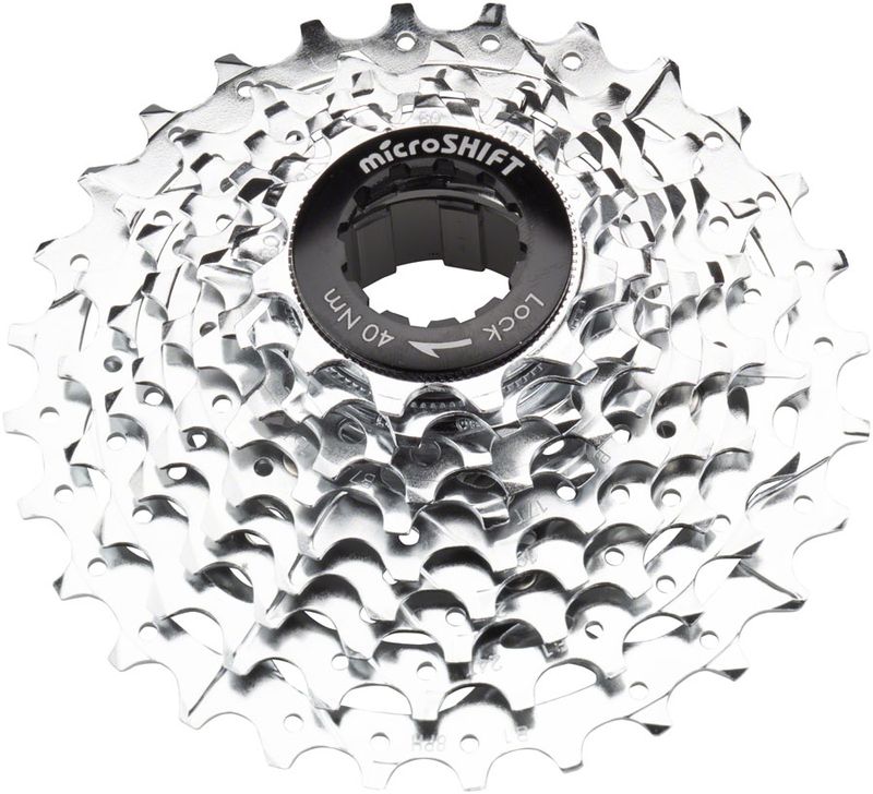 microSHIFT-G10-Cassette---10-Speed-11-28t-Silver-Chrome-Plated-With-Spider-FW0410-5