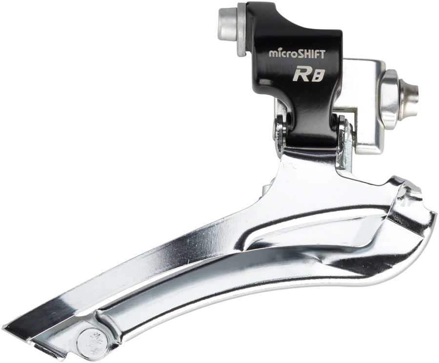microSHIFT R8 Front Derailleur 7/8-Speed Double, 52T Max, Braze-On