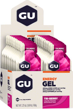 GU Energy Gel: Tri Berry, Box of 24