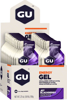 GU Energy Gel: Jet Blackberry, Box of 24