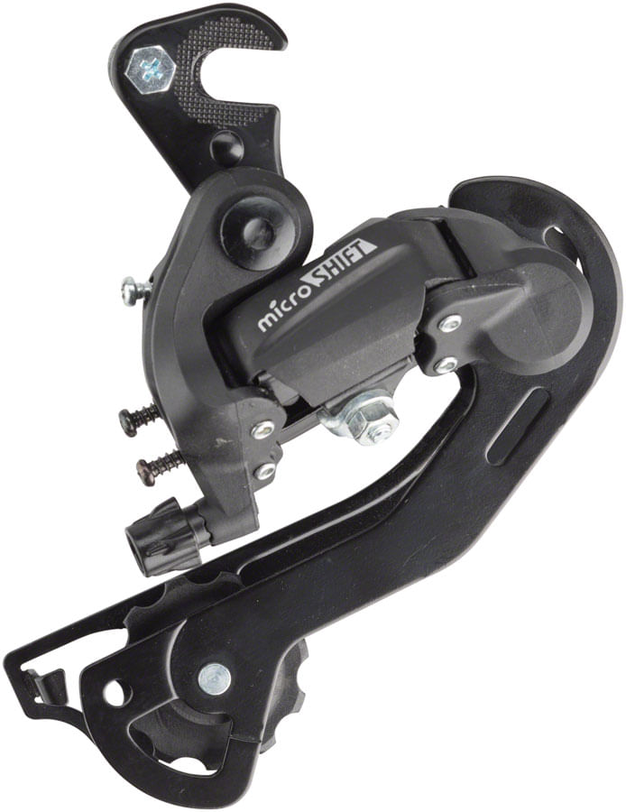 microSHIFT-M21-Rear-Derailleur---67-Speed-Long-Cage-Dropout-Claw-Hanger-Black-RD0211-5