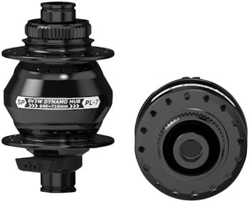 SP-7-Series-Dynamo-Front-Hub---PL-7--6V-3W-12-x-100mm-Centerlock-32-hole-Black-HU0054
