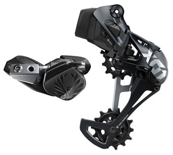 SRAM X01 Eagle AXS Upgrade Kit - Rear Derailleur, Battery, Eagle AXS Controller w/ Clamp, Charger/Cord, Lunar Black