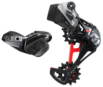 SRAM X01 Eagle AXS Upgrade Kit - Rear Derailleur for 10-52t, Battery, Eagle AXS Controller w/ Clamp, Charger/Cord, Red